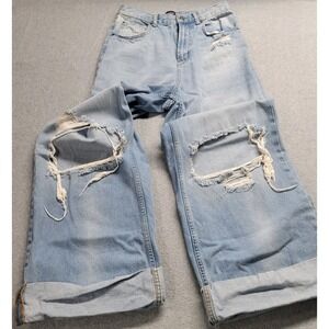 Urban Outfitters BDG Skater Baggy Jeans Distressed Wide Leg 28 JNCO Style Grunge